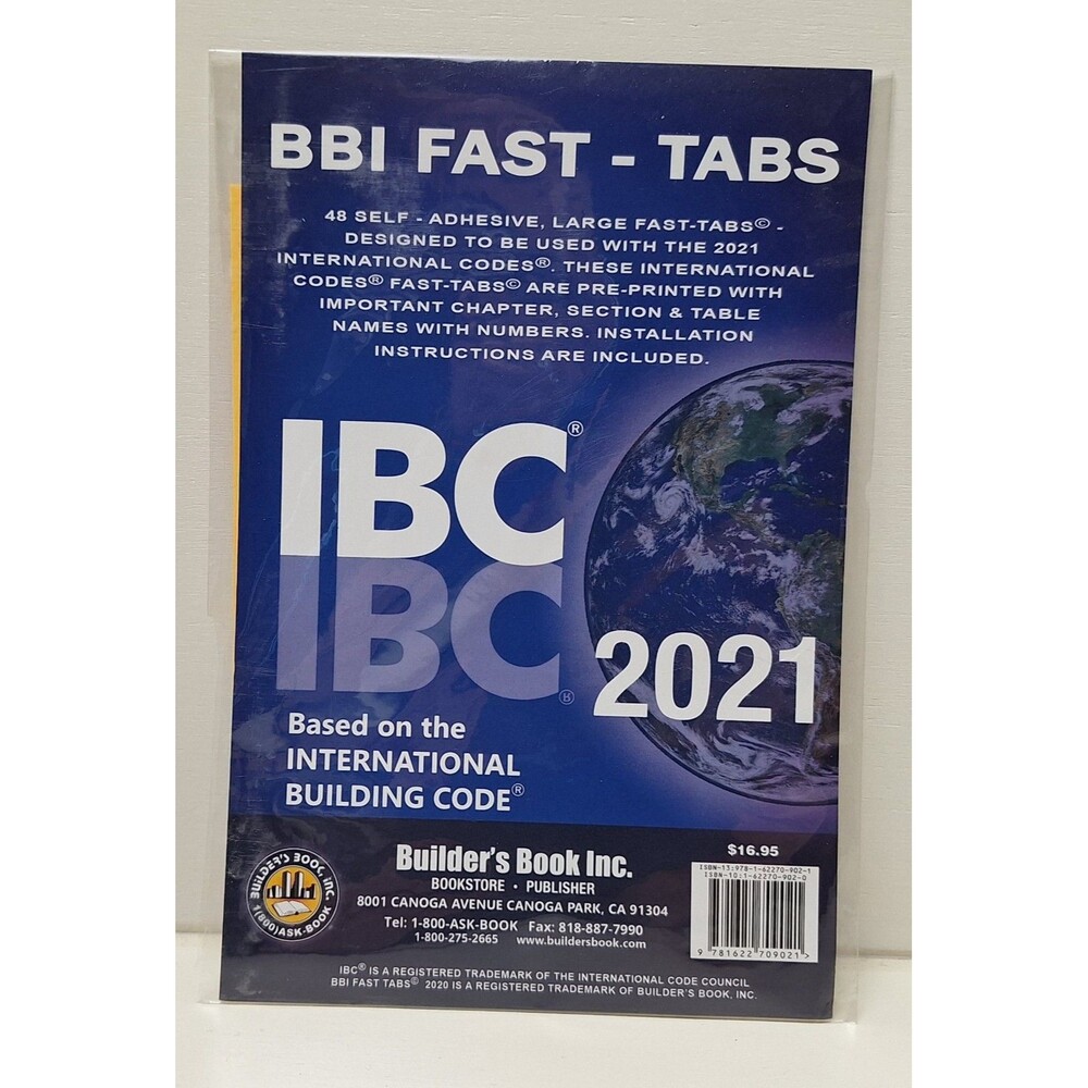 2021 International Building Code IBC Fast Tabs - READ*